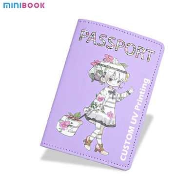 Custom Leather UV Printing Passport Travel Wallet for Business Cards and Credit Cards