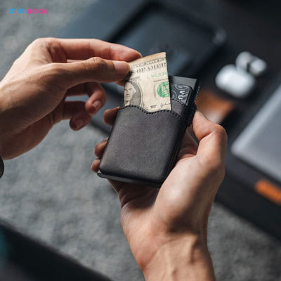 RFID Blocking Credit Card Holder with Slim Design and Leather Slots