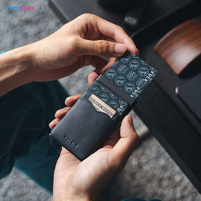 RFID Blocking Credit Card Holder with Slim Design and Leather Slots