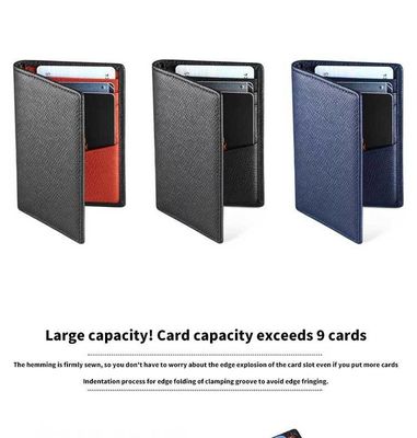 Long Credit Card Holder Wallet Pvc Pure Leather Minimalist Slim Wallets Bi Fold Holders