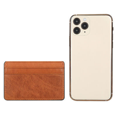 Crazy Horse Slim Genuine Leather Credit Card Holder Wallet For Men Package Weight 0.03kg