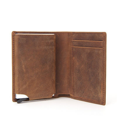 Advantage Low MOQ Mix Models Genuine Leather RFID Credit Card Holder Wallet for Men