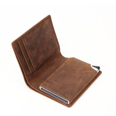Advantage Low MOQ Mix Models Genuine Leather RFID Credit Card Holder Wallet for Men