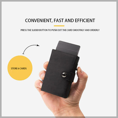 10cm*6.5cm*2cm Package Size Customizable and Durable Metal RFID Bifold Wallet for Men