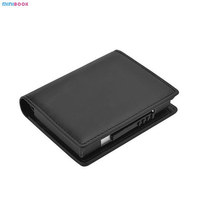 Leather Business Pop Up Magnet Rfid Credit Wallet With Metal Box For Id Card Men Card Holders