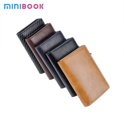 Colorful PU Magnet Card Name Promotion Wallet with RFID Blocking and Acceptable OEM ODM