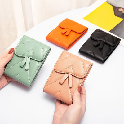 Genuine Leather Mini Cute Business Card Holder for Women Low MOQ Mix Models Advantage