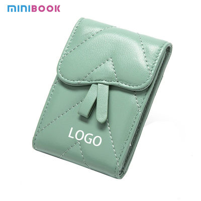 Genuine Leather Mini Cute Business Card Holder for Women Low MOQ Mix Models Advantage
