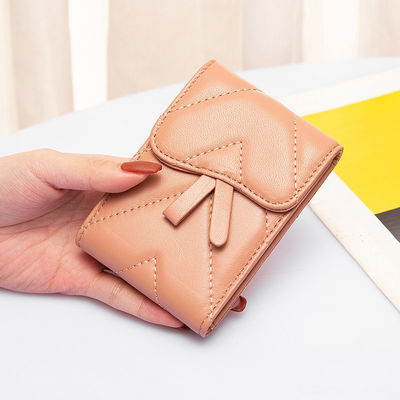 Genuine Leather Mini Cute Business Card Holder for Women Low MOQ Mix Models Advantage
