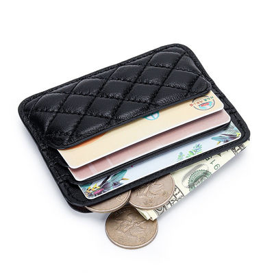 Sheepskin Women's Card Holder with Compact and Ultra-Thin Design Package Weight 0.07kg