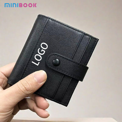 Japanese Style Men's Leather Wallet with Multiple Card Slots and Anti-Theft Feature