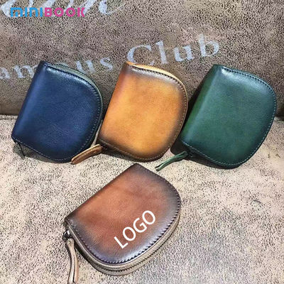 OEM/ODM Genuine Sheepskin Women's Compact Ultra-Thin Exquisite Rhombus Card Holder