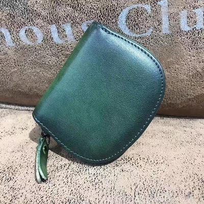 OEM/ODM Genuine Sheepskin Women's Compact Ultra-Thin Exquisite Rhombus Card Holder