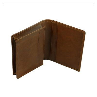 Business Style Men's First-Layer Cowhide Card Holder Ideal for Fashionable Businessmen