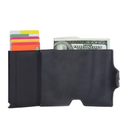 Compact and Stylish Metal Automatic Pop-Up Anti-Degaussing Multi-Card Slot Card Holder