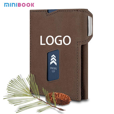 OEM/ODM Rfid Blocking Slim Wallet Card Case Credit Card Holder For Men PU Trifold Wallet