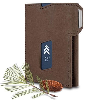 OEM/ODM Rfid Blocking Slim Wallet Card Case Credit Card Holder For Men PU Trifold Wallet