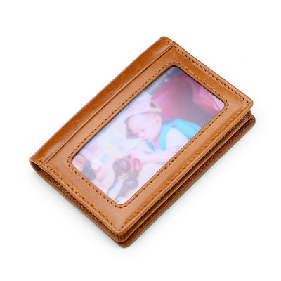 Custom England Style RFID ID Credit Business Cardholder Leather Credit Card Holder Wallet