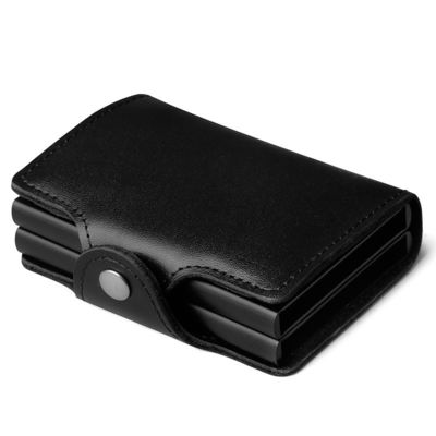 Effortless Card Access with Automatic Ejection and Genuine Leather RFID Card Holder