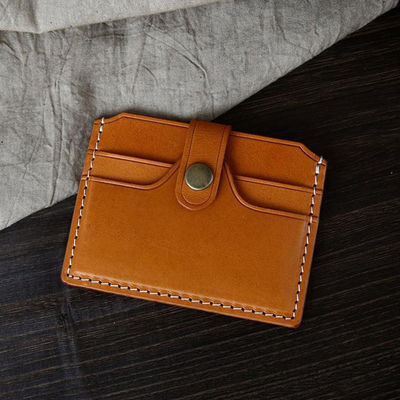 Genuine Leather Double-Layer Card Box for Credit Cards Automatic Ejection and Low MOQ