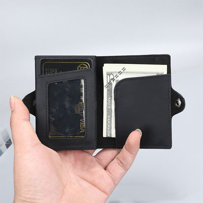 Low MOQ Mix Models RFID Blocking Aluminum Cards Holder Wallet Saffiano Leather Card Holder For Men
