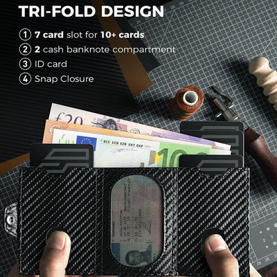 Multifunctional Large Capacity Slim Rfid Blocking Mens Wallet with Credit Card Slots