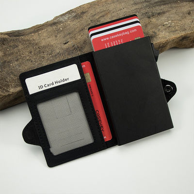 Tarjetero Para Hombre Auto Eject Pop Up Card Holder with Cash Clip 10.2CM*7.2CM*1.6CM