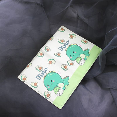 Convenient PU Leather Passport Holder Luggage Tag Document Bag with Printed Pictures
