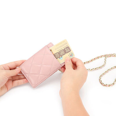 High Qualtiy GENUINE LEATHER ID Card Holder Badge Strap for Women Dropship