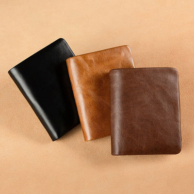 Multi-Function Large Capacity Men's Wallet in Retro Casual Style with RFID Protection