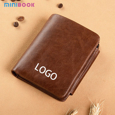Multi-Function Large Capacity Men's Wallet in Retro Casual Style with RFID Protection
