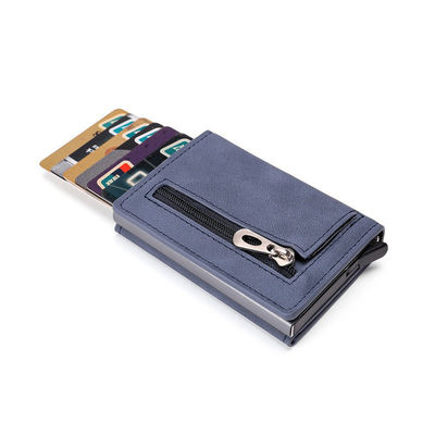 Fashion Style Multifunctional Metal Card Holder Men's Business Wallet with Custom Logo
