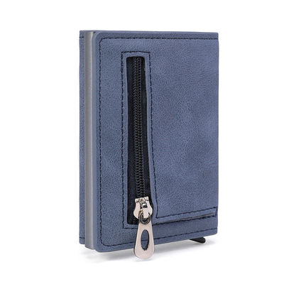 Fashion Style Multifunctional Metal Card Holder Men's Business Wallet with Custom Logo