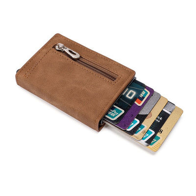 Fashion Style Multifunctional Metal Card Holder Men's Business Wallet with Custom Logo