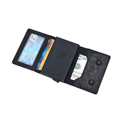 Rfid Blocking Metal Man Smart Wallet Card Holder With Money Clip Package Weight 0.1kg