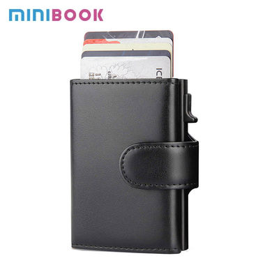 Low MOQ Mix Models Minibook Crazy Horse Wallet For Men Bifold PU Leather Vintage Bag