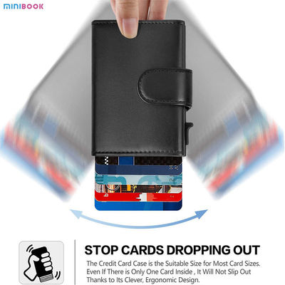 Low MOQ Mix Models Minibook Crazy Horse Wallet For Men Bifold PU Leather Vintage Bag