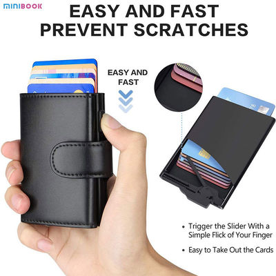 Low MOQ Mix Models Minibook Crazy Horse Wallet For Men Bifold PU Leather Vintage Bag