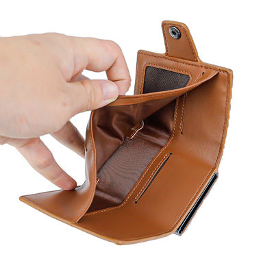 Custom Logo Travel Minimalist Metal Wallet with RFID Blocking and Auto Pop Up Feature