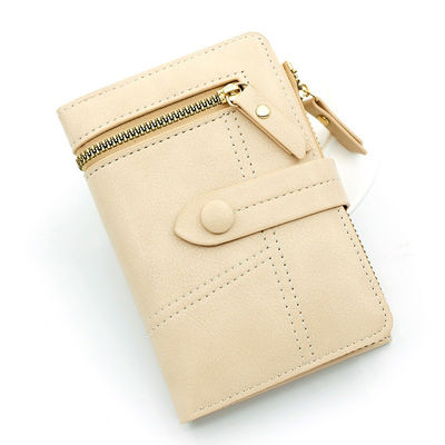 Multi-card Position Cute Wallet Purse with PU Leather and Zipper Coin Pocket ID Window