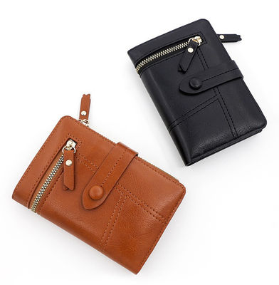 Multi-card Position Cute Wallet Purse with PU Leather and Zipper Coin Pocket ID Window