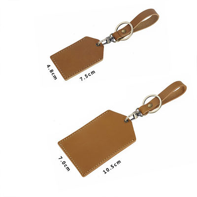 Functional and Secure Cowhide Mini Bus Card Holder Keychain for All-in-One Protection
