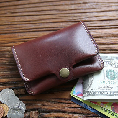 End Horse Patent Leather Slim Small Wallet with Minimalist Design and GENUINE LEATHER