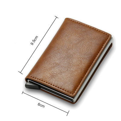 Stylish Black Carbon Fiber Leather Credit Card Holder Wallet for Men's Business Needs