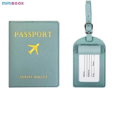 Efficiently Organise Your Travel Documents with PU Passport Cover and Luggage Tag Set