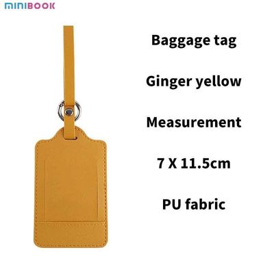 Luggage Tag And Passport Holder Set Customized Real Pu Leather Travel Name Id Address Tag
