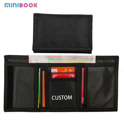 Oxford Nylon Short Trifold Mens Zip Around Wallet With Coin Pockets for Globetrotters