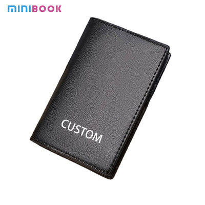 Style Fashion Real Leather RFID Protection Slim Custom Color Logo Credit Card Holder