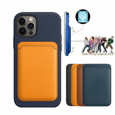 Custom Credit Card Protector Magnetic Leather Wallet for iPhone 11 14 13 12 Pro Max