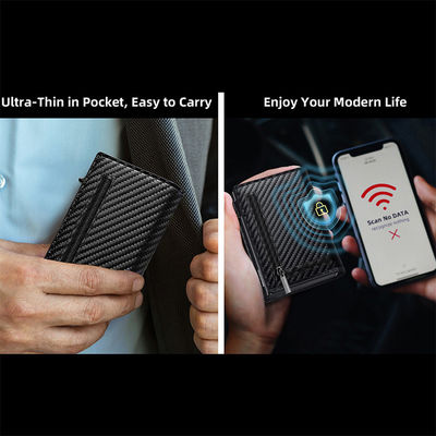 Animal Prints Mens RFID Aluminum Card Holder with Side Push Button and Pop Up Function